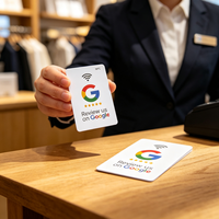 PVC NFC Google-Bewertungskarte 13,56MHz ISO14443A NTAG213 215 216 für Restaurant Einzelhandel Salon Zugangskontrollkarten
