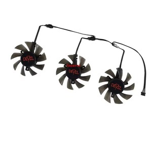 Ventilador de tarjeta de vídeo de 75mm, GA81S2U, para POWERCOLOR R9 390 8GB, RX <span class=keywords><strong>570</strong></span> 4G, para Powercolor Red Devil RX 480 <span class=keywords><strong>8G</strong></span>, reemplaza a PLD08010S12H - Product Image 4