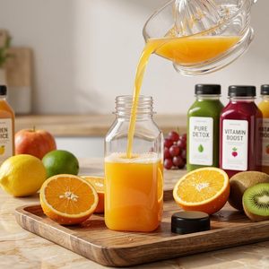 Bouteille carrée en PET de haute qualité pour jus de fruits et boissons, 60 ml, 120 ml, 2 oz, 4 oz, bouteille de 60 ml pour jus de gingembre - Product Image 4