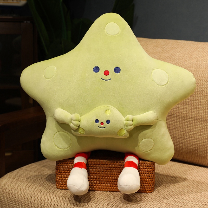 かわいい星型枕クッションぬいぐるみぬいぐるみチーズ五芒星枕
