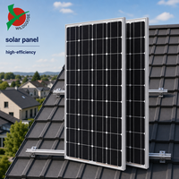 Modules photovoltaïques en silicium monocristallin 150W-180W, efficacité de 15,25 %, système de panneaux solaires pour la production d'énergie domestique