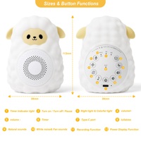 Nouvelle Arrivée Machine à Bruit Blanc Animal Lumière de Nuit pour Bébé Aide au Sommeil Haut-parleur Portable Machine Sonore pour Bébés et Enfants