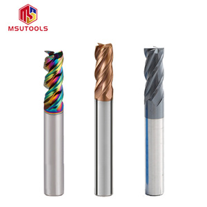 Frese a Testa Sferica con Raggio d'Angolo in Carburo di Tungsteno HRC 45 55 65 a 2/4 Taglienti per Fresatura CNC - Product Image 2