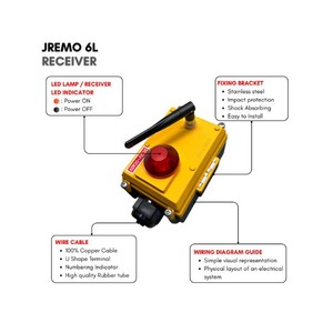 Télécommande radio industrielle avec potentiomètre pour grue de camion-cabine et ferme intelligente, AC/DC, treuil JEICO JREMO 6L fabriqué en Corée - Product Image 4