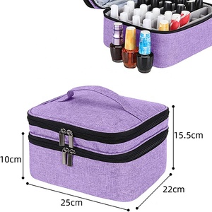 High Quality Nail Makeup Bags Double Cosmetic Storage Organizer, Multi-Function <strong>Essential</strong> <strong>Oil</strong> Tote Bag