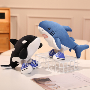 Benutzer definierte italienische Brain rot Shark Charakter Plüsch tier Italienische Brain rot Tralalero Tralala Plüsch tier Benutzer definierte Anime Plüsch tier - Product Image 2