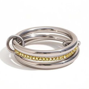 แหวนเพทายสีใหม่แหวนผู้หญิงเทรนด์แฟชั่นย้อนยุค - Product Image 3