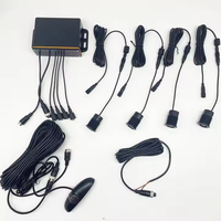 Radar de stationnement à ultrasons avec 4 capteurs de recul étanches détection de distance LED affichage de distance kits d'aide à la sauvegarde pour voitures