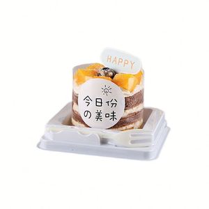 Wholesale Transparent Square Pet Plastic Clear Small Mousse <b>Cake</b> <b>Box</b> Triangle <b>Wedding</b> Dessert <b>Cake</b> Slice <b>Box</b> With Fork - Product Image 4