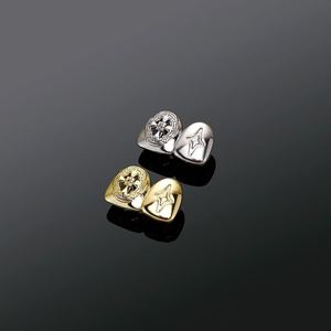 Grillz double <span class=keywords><strong>dent</strong></span> <span class=keywords><strong>en</strong></span> cuivre gravé CZ, style Hip Hop, sur mesure, haute précision, pour homme, bijoux raffinés pour rappeur, vente <span class=keywords><strong>en</strong></span> gros - Product Image 2