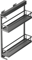 Tiroir à épices à fermeture en douceur Galaxy Kitchen Pull Out Assaisonnement Bakset Kitchen Cabinet Organizer Pantry Storage Organizer