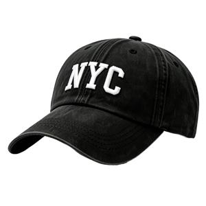 <span class=keywords><strong>Casquette</strong></span> de baseball en coton lavé brodée <span class=keywords><strong>NYC</strong></span>, <span class=keywords><strong>casquette</strong></span> de papa vintage non structurée, <span class=keywords><strong>casquette</strong></span> trucker à visière incurvée réglable pour hommes et femmes - Product Image 1