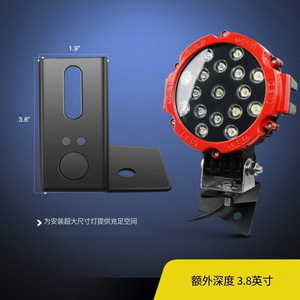 Jeep JK Work Light <b>Bracket</b> Aluminum Alloy Mount For Windshield <b>Hinge</b> A Pillar Spotlight - Product Image 3