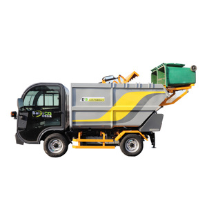 Tự Động Điện Phía Sau Loader Xe Tải Rác Với Treo Xô Máy Nén Và Điều Khiển Từ Xa <span class=keywords><strong>4x2</strong></span> Xe Tải Rác - Product Image 2