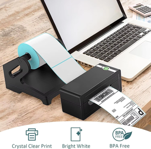 Mẫu miễn phí trống không thấm nước biểu tượng tùy chỉnh 4x6 giấy gửi hàng trực tiếp nhiệt vận chuyển nhãn tự dính nhãn giấy - Product Image 3