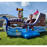 GMY Gonflables Dolphin Octopus Bateau pirate Gonfiabili Maison Gonflable Château gonflable avec toboggan