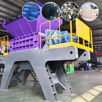 Broyeur de déchets pour conteneurs en plastique (bacs, fûts, barils) bleus