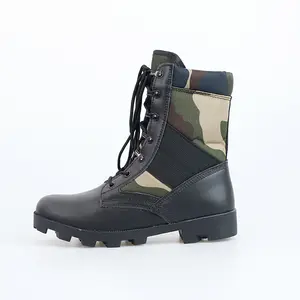 Botas de trabalho tático masculinas mais vendidas, botas pretas de combate para motocicleta, calçados de defesa para caminhadas