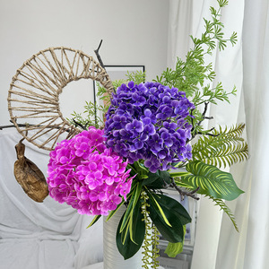 Fábrica de Flores Meiyu, Hortensias Artificiales, 180 Piezas, 5 Cabezas, de Goma Suave, Hechas a Mano, Decoraciones para el Hogar y Bodas - Product Image 4