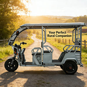 Triciclo Eléctrico Más Vendido, Vehículo de Pasajeros con Carrocería Abierta, Cubierta <span class=keywords><strong>para</strong></span> Sol y <span class=keywords><strong>Lluvia</strong></span> - Product Image 6