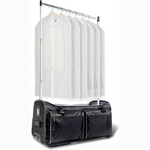 FFree Sample ashion Dance <b>Bag</b> with Garment Rack <b>Wheels</b> Dance Duffel with Garment Rack Gament Dance <b>Bag</b> for Adults - Product Image 1