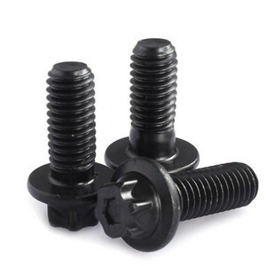 Negro <span class=keywords><strong>A2</strong></span> Acero inoxidable 304 Cabeza personalizada especial Torx Accesorios <span class=keywords><strong>para</strong></span> automóviles Matrícula de motocicleta Tornillos autorroscantes - Product Image 4