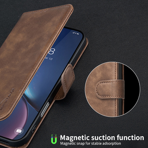 Funda de Cuero Tipo Libro con Bloqueo RFID y Cartera Magnética para iPhone 17 Air 16 <span class=keywords><strong>15</strong></span> 14 13 12 Plus 11 <span class=keywords><strong>Pro</strong></span> X XS XR Max - Product Image 4