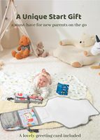 Tapis à langer portable et mignon, doux et imperméable, cadeaux attentionnés pour la fête prénatale et la liste de naissance
