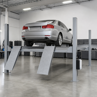 Pont élévateur 4 poteaux 4 tonnes pour alignement de roues, équipement de levage de véhicules pour garage