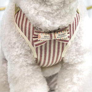 Set <span class=keywords><strong>Harness</strong></span> dan Tali Anjing Kucing Mewah 2025, Lembut, Anti Tarik, Dapat Disesuaikan, Custom untuk Berjalan - Product Image 2