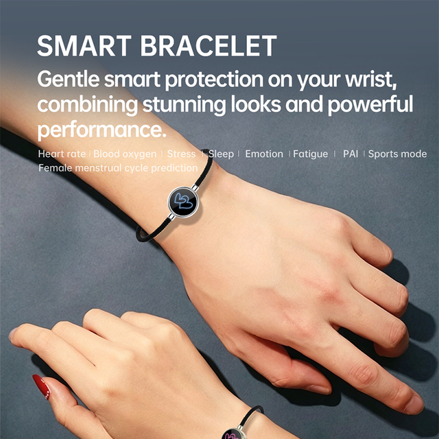 Stress Sleep Emotion Fatigue PAl Smart Bracelet Fashion Women's Smart Fitness Tracker Heart Rate Monitoring 5 ATM Waterproof