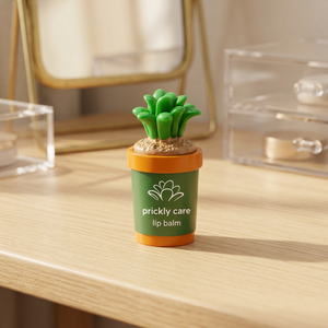 Baume à lèvres hydratant végétalien format voyage pour les amateurs de plantes succulentes et de cactus, 4,5g, personnalisable OEM ODM - Product Image 1