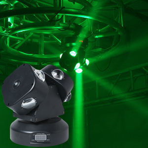 Faro Mobile a 2 Teste Fenghuo 120W Mini DMX <span class=keywords><strong>RGB</strong></span> Luce da Palco 8x10w RGBW 4in1 LED con Luci Laser RG per DJ - Product Image 4