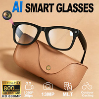 Nouvelles Lunettes Intelligentes IA avec Caméra 8MP, Étui de Recharge, WiFi6, Appel Bluetooth, Traduction IA, Commande Vocale et Musique