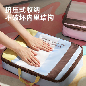 Travel Clothing Organizer Storage <b>Bags</b> Rectangle Waterproof Large Capacity For Home Travel <b>Compression</b> Suitcases Underwear - Product Image 2