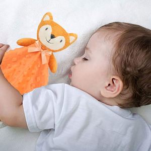 Manta de Seguridad Fox Naranja Suave para Bebé, Peluche Unisex, Regalo para Recién Nacidos y Niños Pequeños, Juguete de Peluche de 16 Pulgadas - Product Image 4