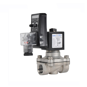 Vanne solénoïde temporisée COVNA DN25 1 pouce 2 voies 220V AC normalement fermée en acier inoxydable 304 - Product Image 1