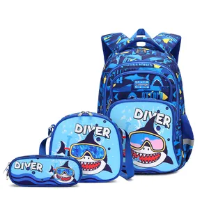 Mochila escolar de dibujos animados bonita al por mayor, mochila impermeable para niños, mochila para niños