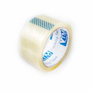 LP 48mm <span class=keywords><strong>Opp</strong></span>パッキングクリアテープカスタマイズアクリル粘着テープ黄色がかったクリアパッキングテープ - Product Image 3