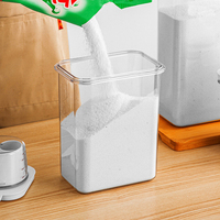 Récipient de stockage de grains en plastique ménager à usage multiple de haute qualité, anti-poussière et facile à attraper, armoire facile à tenir avec couvercle