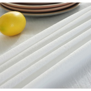 <span class=keywords><strong>Tovaglia</strong></span> rotonda in tessuto bianco pesante <span class=keywords><strong>100</strong></span> <span class=keywords><strong>cotone</strong></span> <span class=keywords><strong>tovaglia</strong></span> in lino per cucina, pranzo, caffè, fattoria, decorazioni per la tavola - Product Image 5