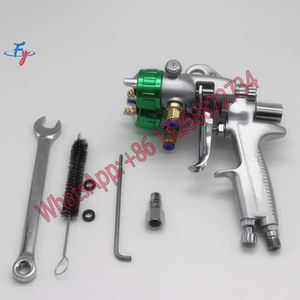 Pistol Semprot Dua Kepala Kaliber 1.3mm untuk Cat Semprot Dua Komponen dengan 2 Pot Bawah, Pistol Semprot Dua Kepala Bertekanan Dalam - Product Image 6