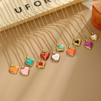 Collier pendentif martelé en forme de branche d'arbre Landy Heart en acier inoxydable plaqué or goutte d'huile pour soirée