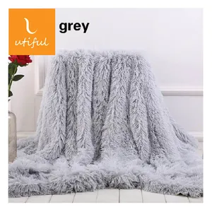 超柔软长绒实心PV羊毛毯，配水貂羊毛毯