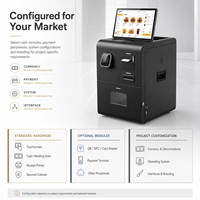 Distributeur automatique de billets de transport intelligent avec fonction de recyclage de la monnaie, kiosque de billetterie