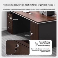 Bureau de travail individuel avec chaise, style minimaliste moderne, en bois massif, taille personnalisable, tiroir amovible, pour la maison