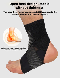 Fascia Elastica Compressiva per Caviglia in Fibra Sottile Traspirante Nylon Spandex Supporto Protezione Invernale Sport Attività all'Aperto - Product Image 4