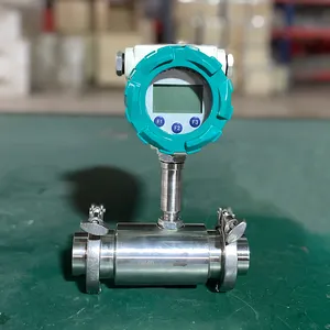 SS304 doppio alimentatore digitale massa misuratore di portata dell'acqua in PVC Diesel carburante ruota flussometro liquido turbina flussometro per olio
