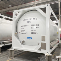 Conteneur ISO 20 pieds pour CO2 liquide/gaz naturel, conteneur ISO 20 pieds 26m³ pour transport cryogénique de CO2, norme ASME/NB