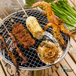 Parrilla de Carbón Portátil Plegable de Acero Inoxidable para Acampar al Aire Libre con Estuche de Transporte para Cocinar en Picnics - Product Image 5